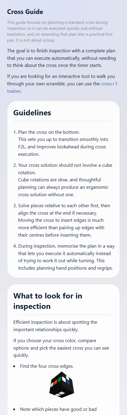 Cross guide preview