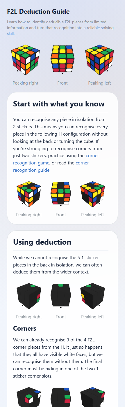 F2L deduction guide preview